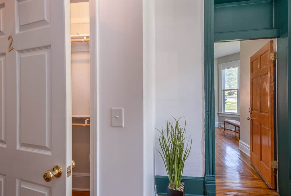 Storage and apartment front door Storage and apartment front door