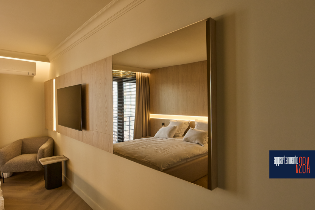 Luxury apartment bedroom in Iași city centre