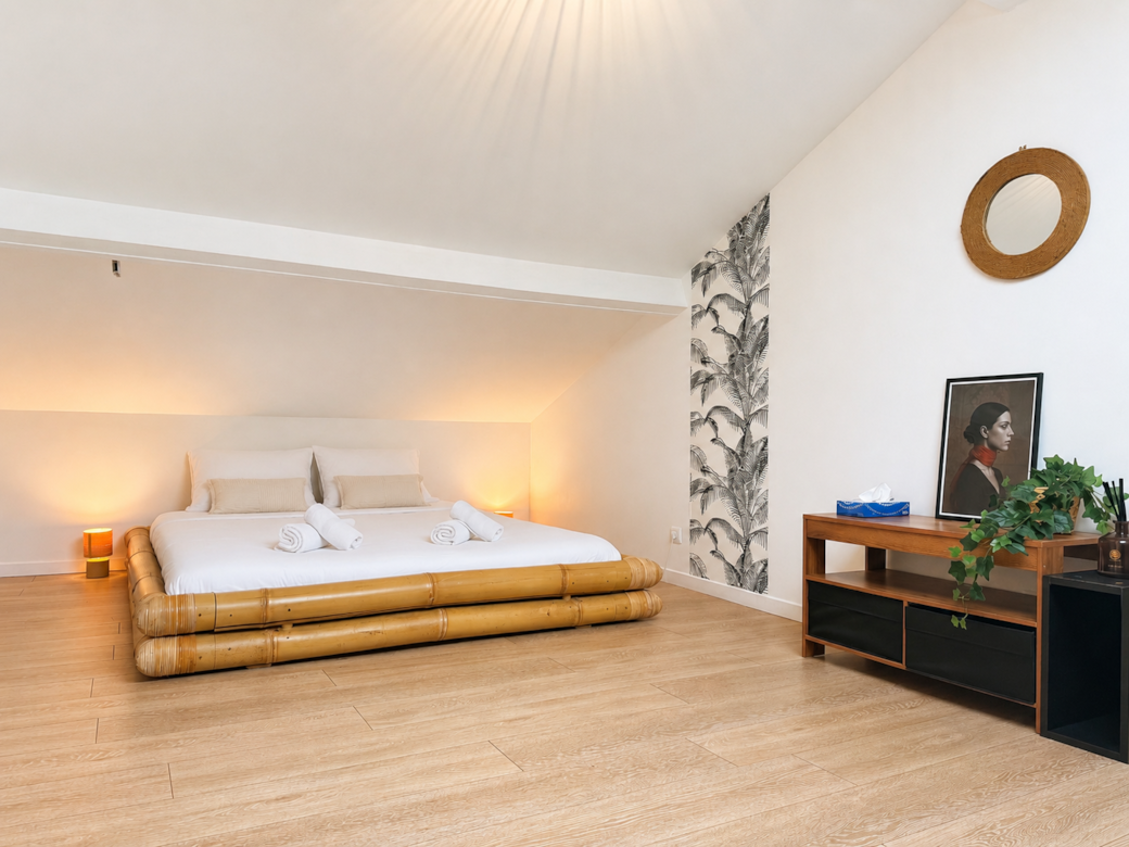 Chambre sous combles de L’Emeris, ambiance cosy et confortable