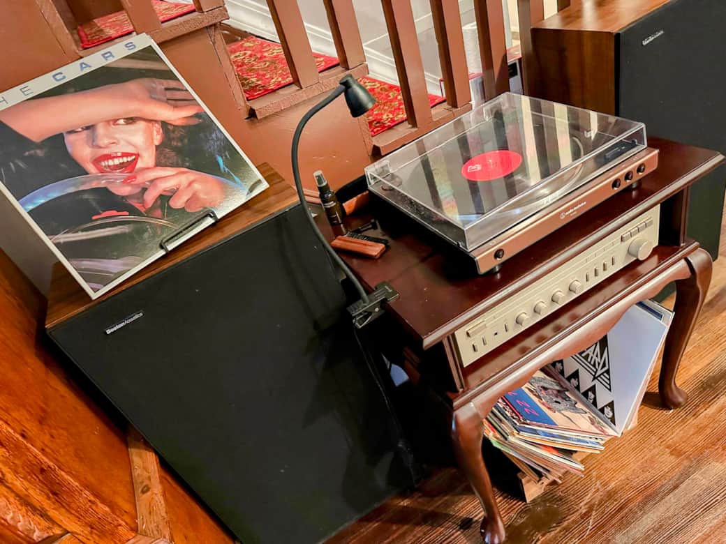 Spin a record or two through our vintage Harman-Kardon amp! Spin a record or two through our vintage Harman-Kardon amp!