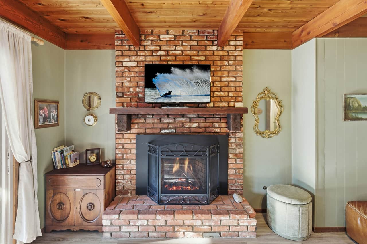 Cozy cabin nights by the fireside