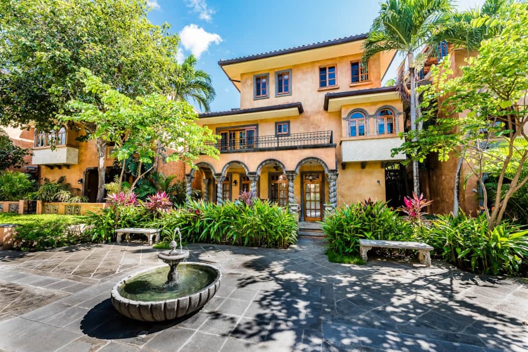 Front of the villa