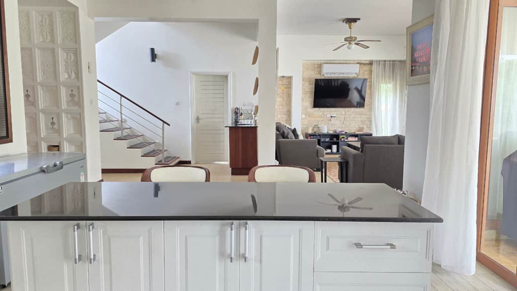 Open concept kitchen