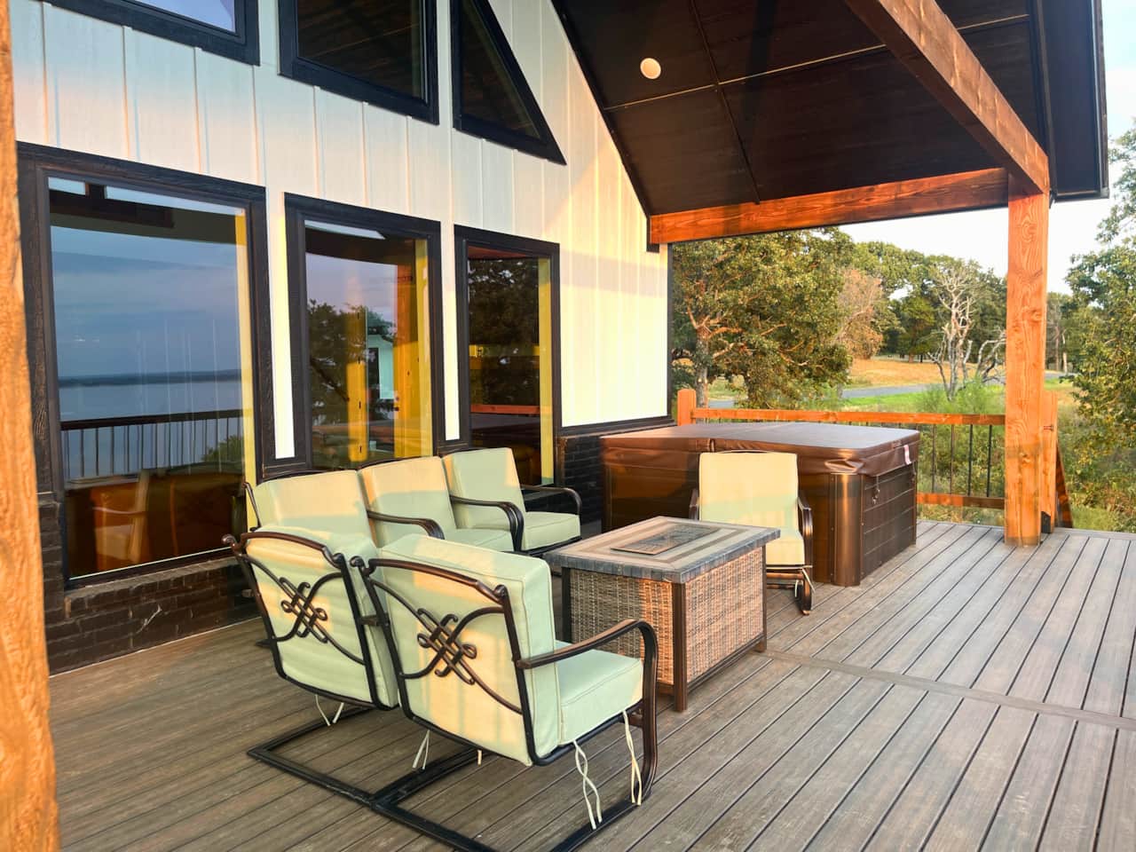 Patio with hot tub - Edited