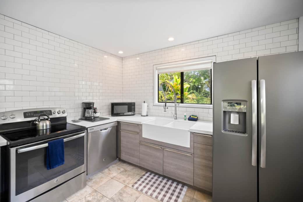 Refrigerator, Sink and Stove
