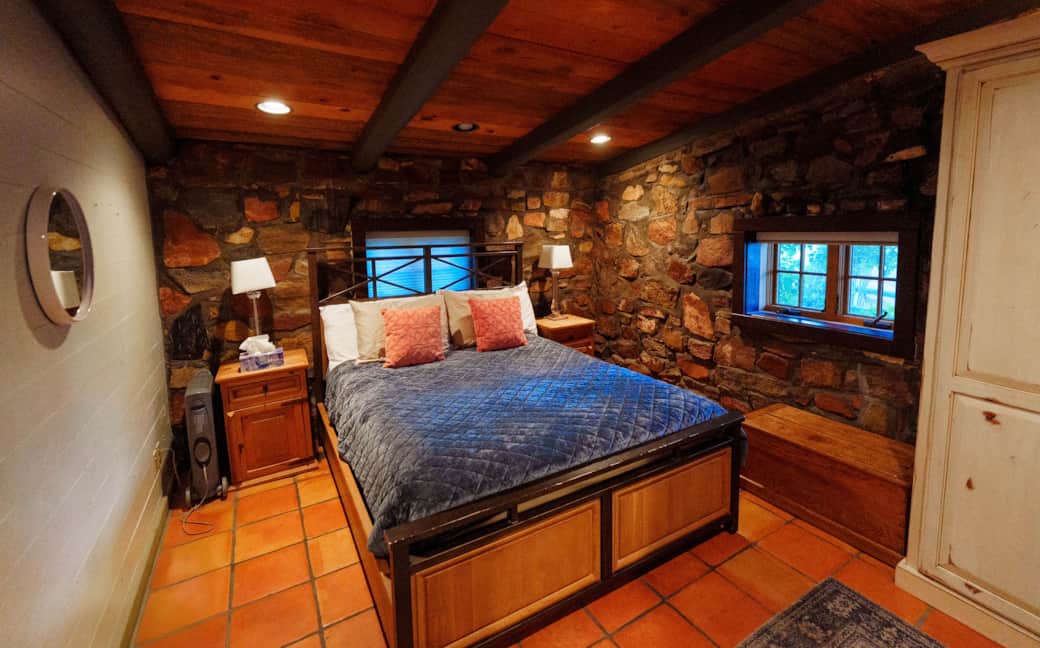 Cabin master bedroom Cabin master bedroom