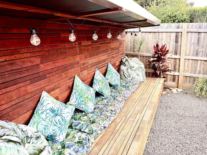 Secret garden area to relax in 