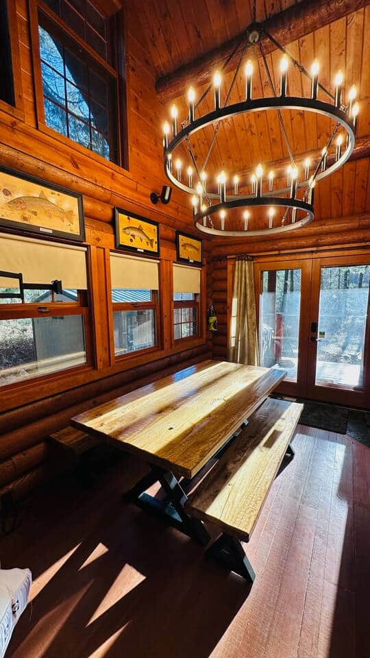 Dining area before we added two chairs 