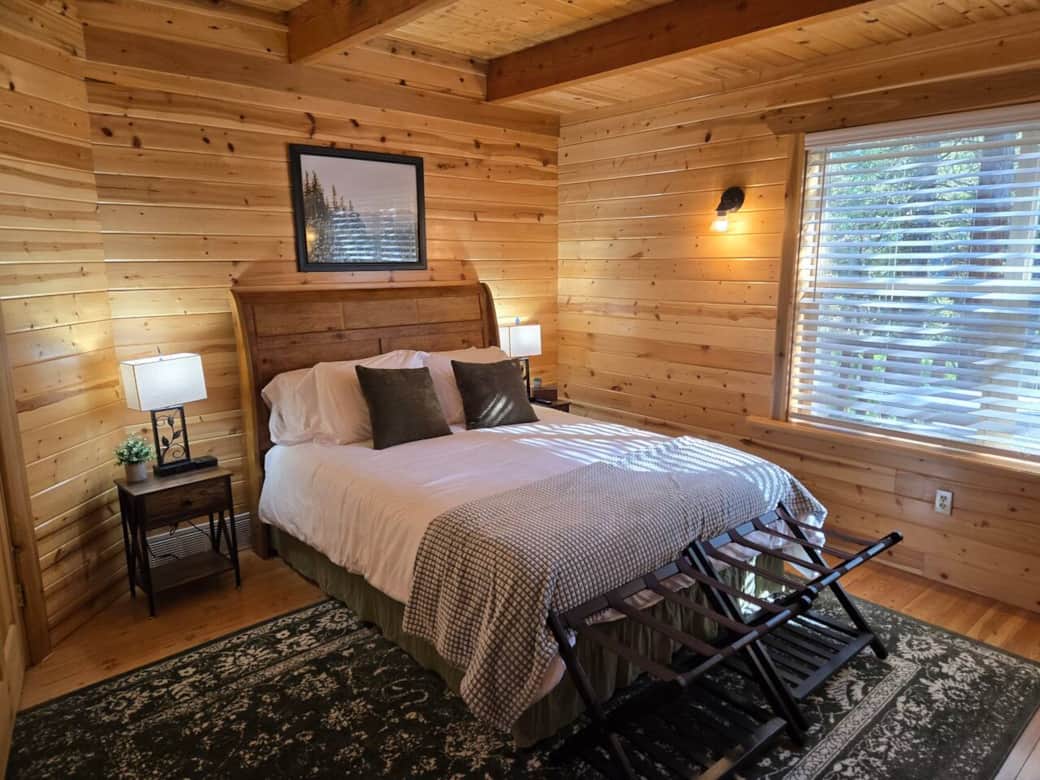 Retreat into the master bedroom to relax, nap, or watch your favorite show.