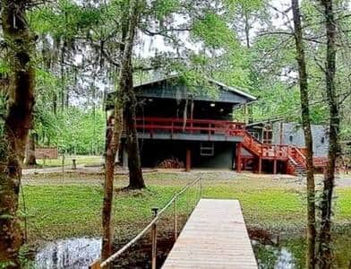 Back of house from private dock