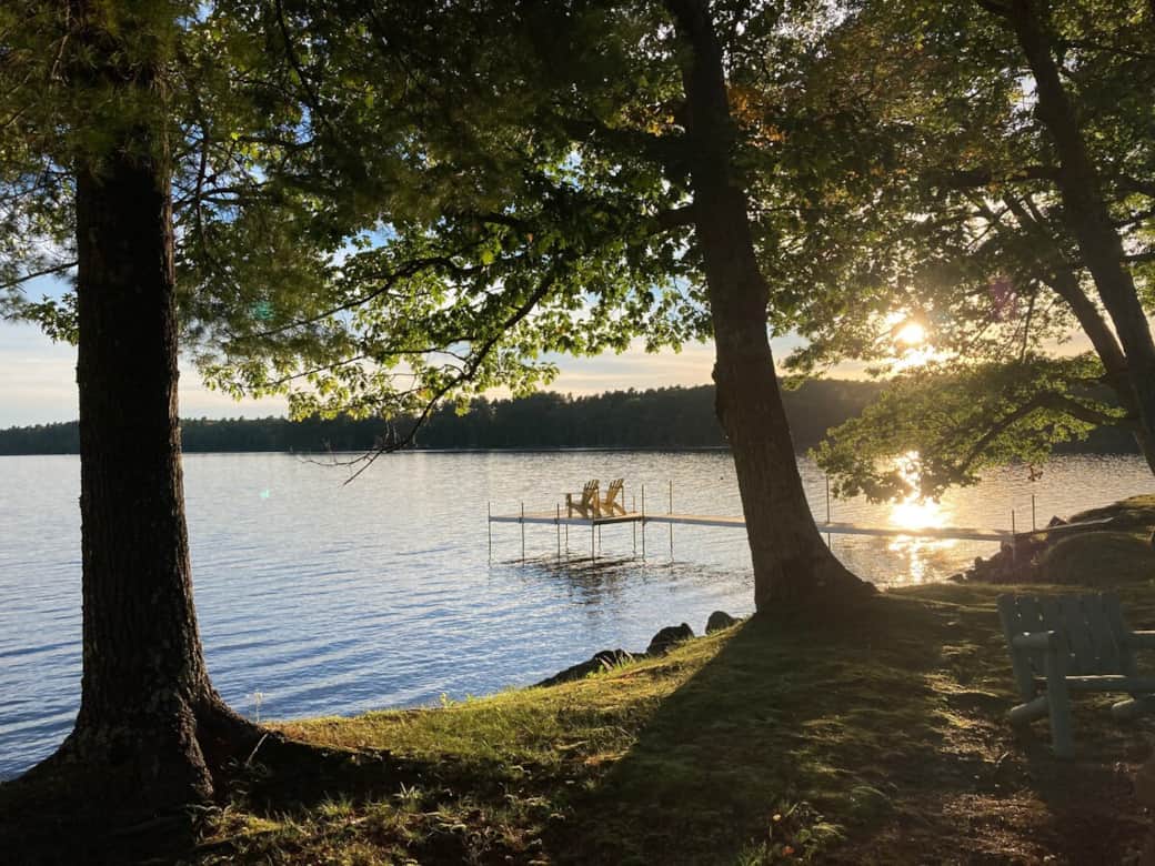 Enjoy sunsets on the Dock & Lawn