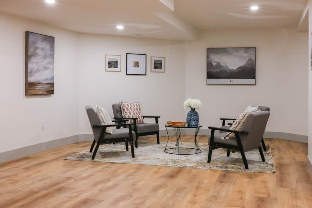 Basement Sitting Area