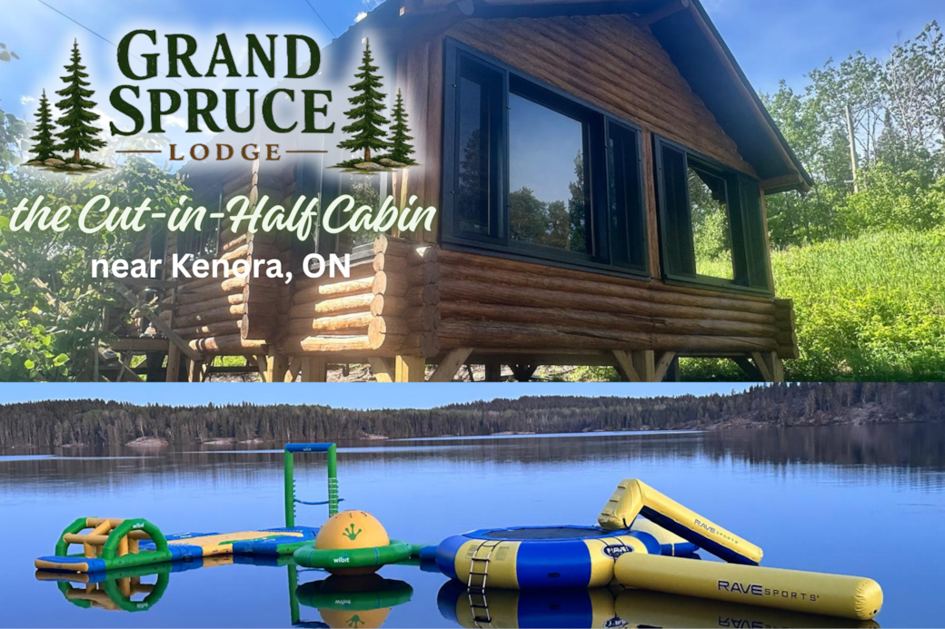 Cut-in-Half Cabin Cover Photo Cut-in-Half Cabin Cover Photo