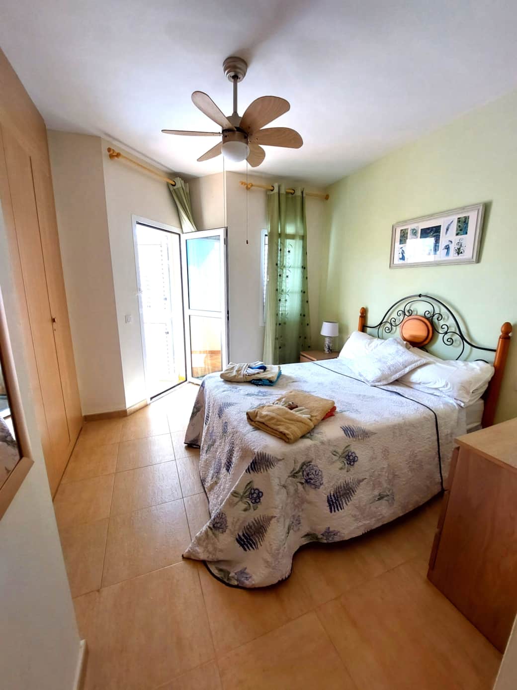 Master bedroom at Litha House – bright, airy, and designed for a restful stays