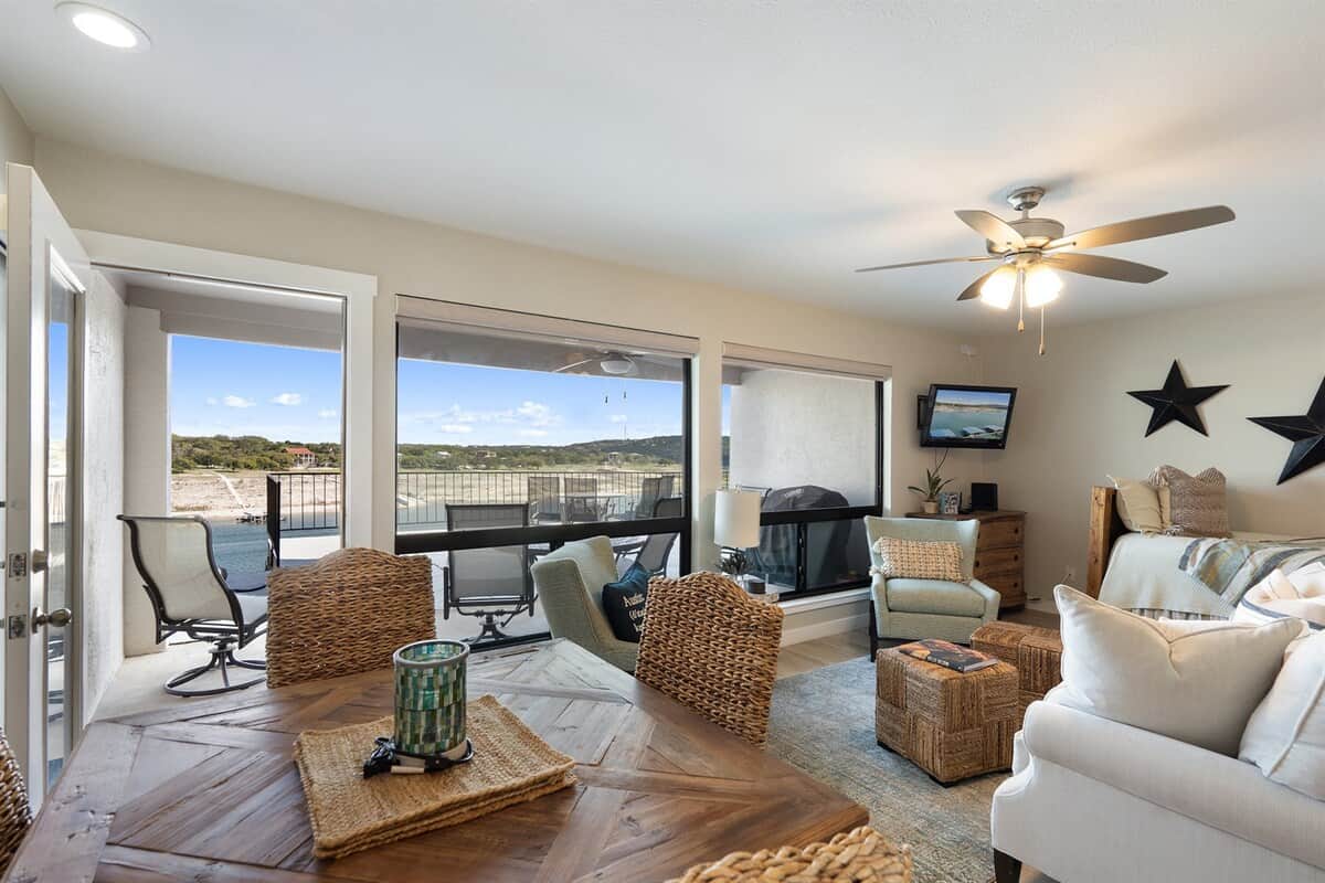Living room with Smart TV