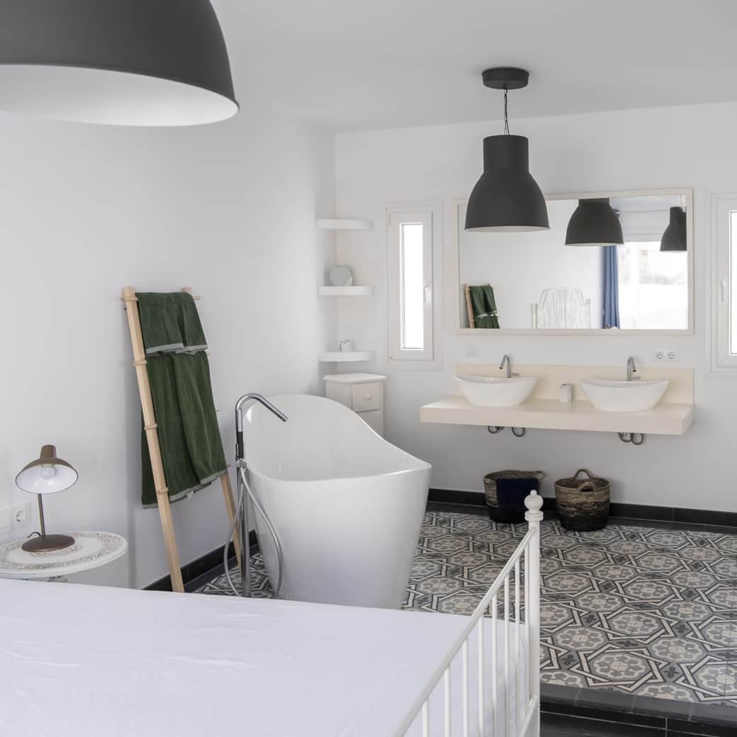 Tarifa chic rooftop penthouse main bedroom terrace