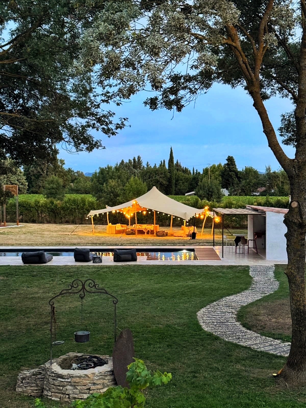 Provençal farmhouse & padel court swimming pool AC