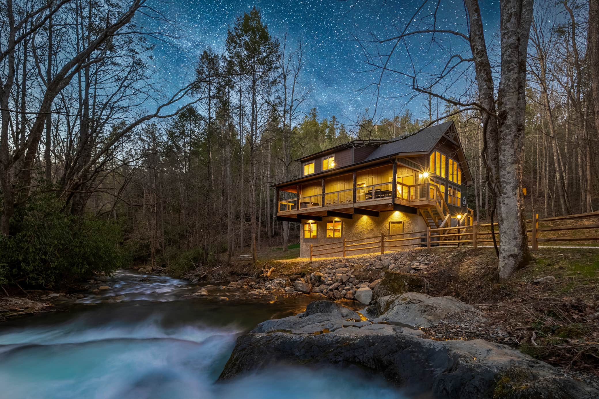 Waterfall + Swimming Hole | Fire Pit & Hot Tub — Cocke County — vacation rental