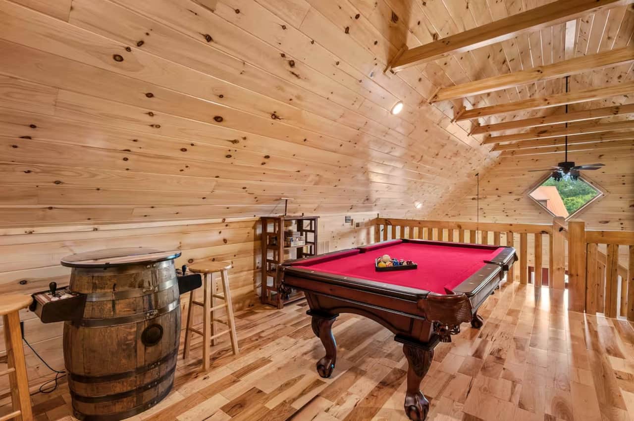 Challenge friends and family to a game of pool in our spacious loft game room!