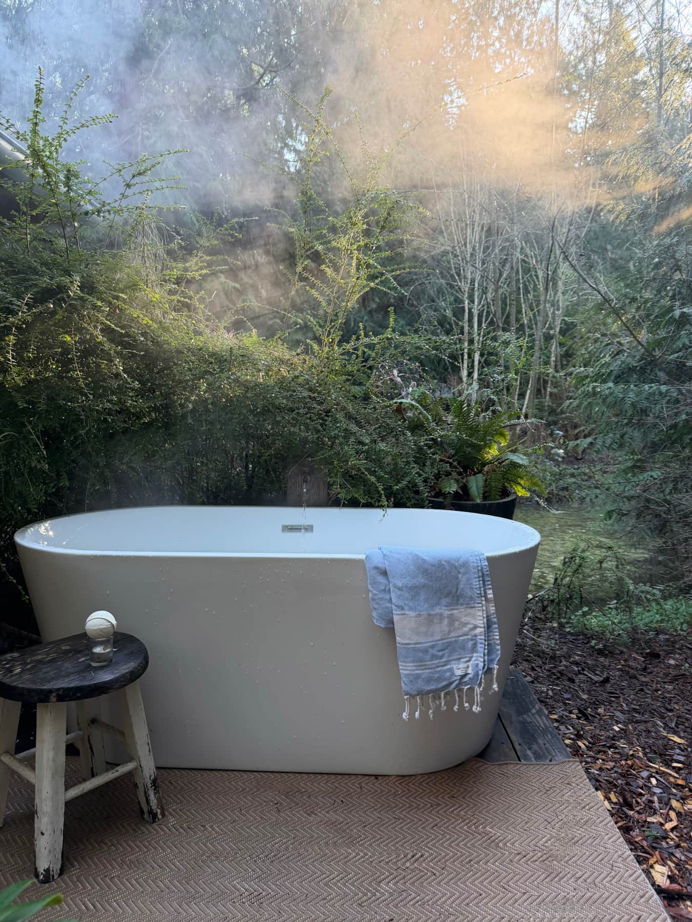 Soaking Tubs Under the Trees