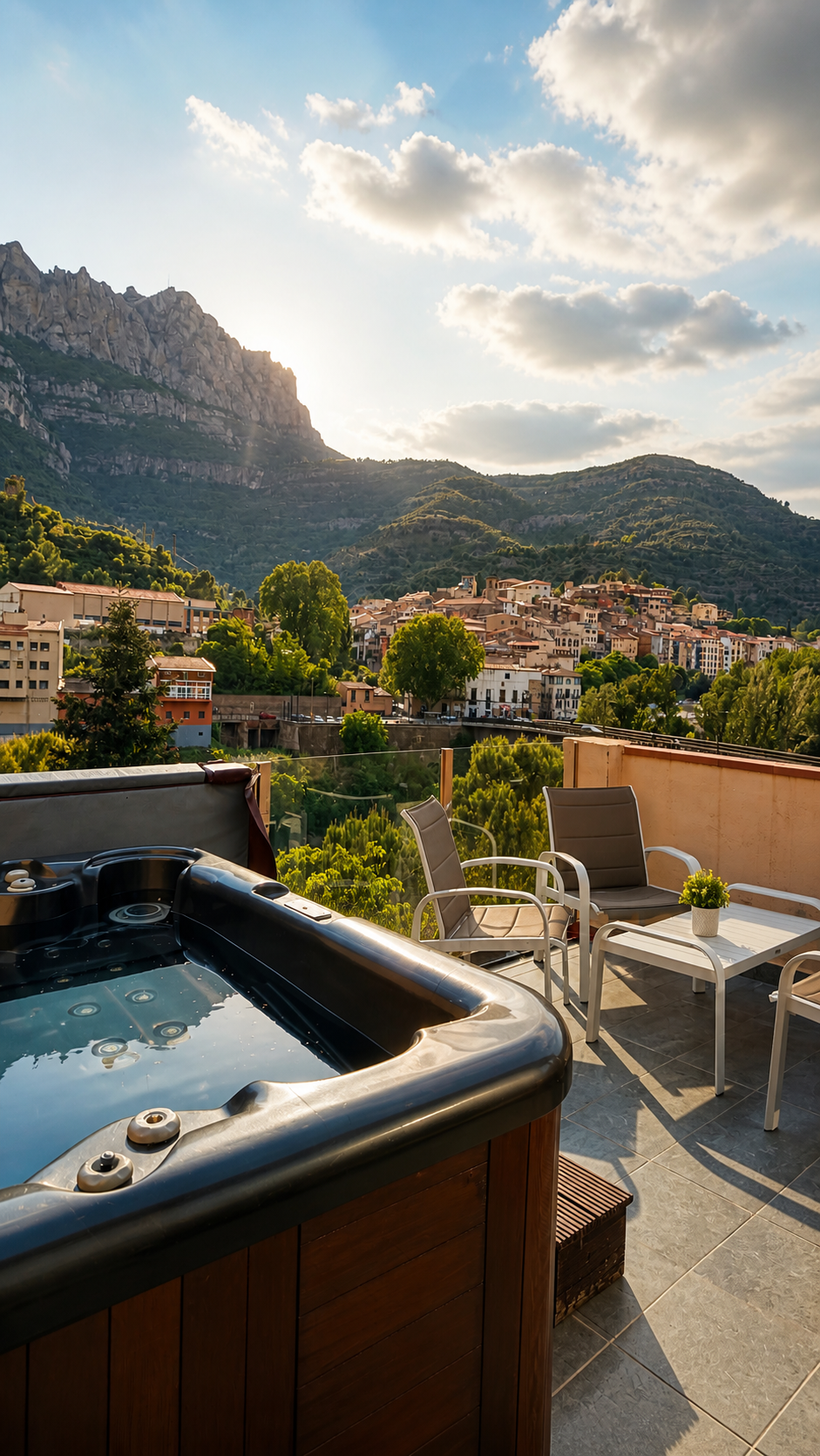 TERRACE WITH SPA TUB AND VIEWS