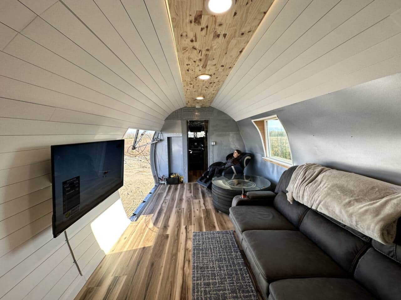 Living room with pullout sofa bed