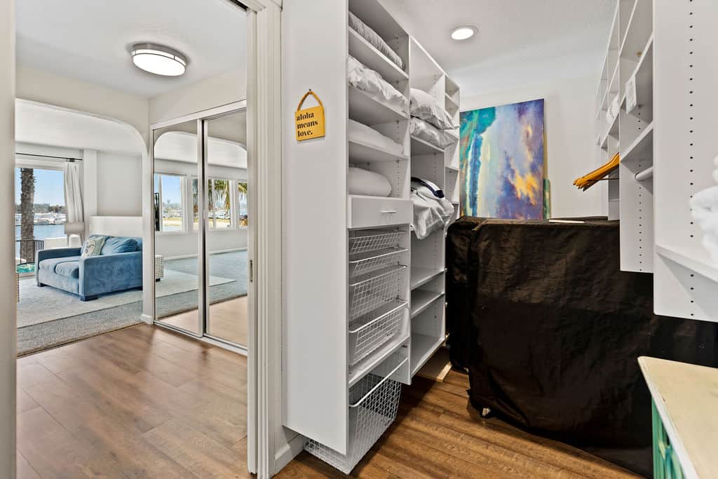 Primary Bedroom Closet with 2 Twin Fold out beds