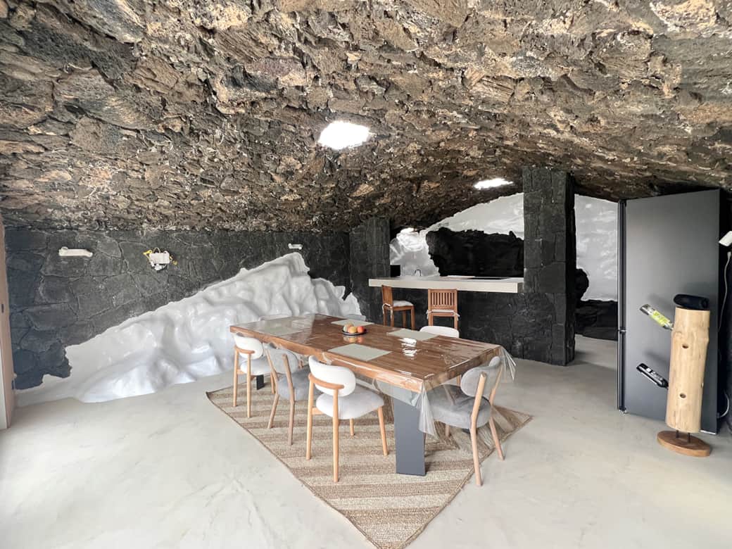 kitchen with dining area