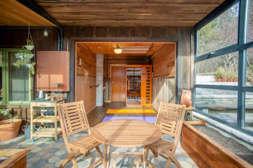 Solarium Inside w Yoga Room and Infrared Sauna