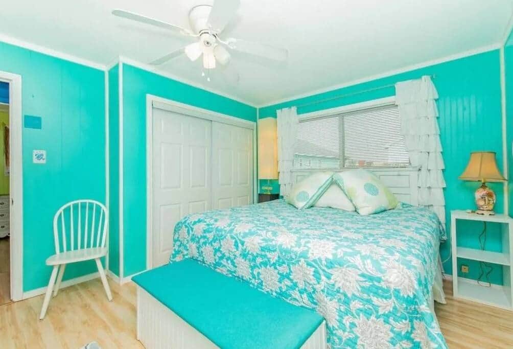 Master bedroom with king bed
