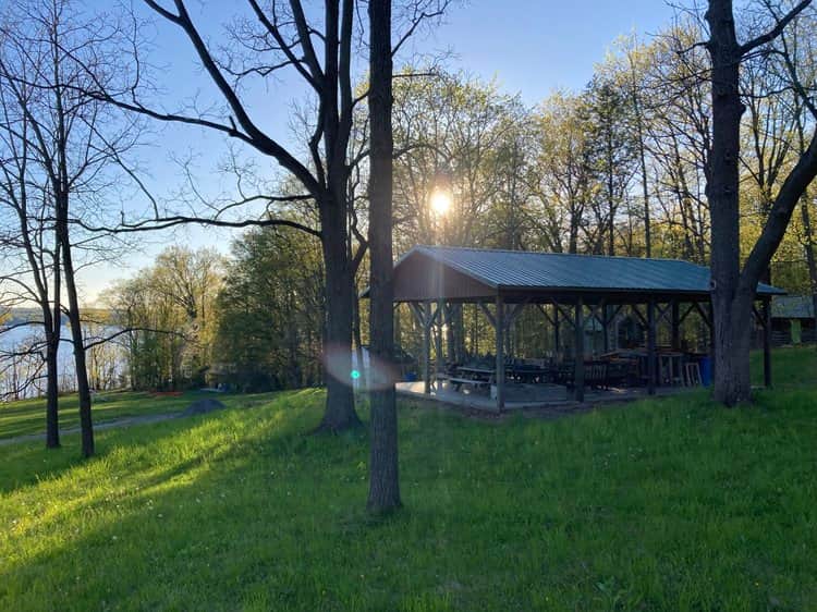 Field and pavilion area