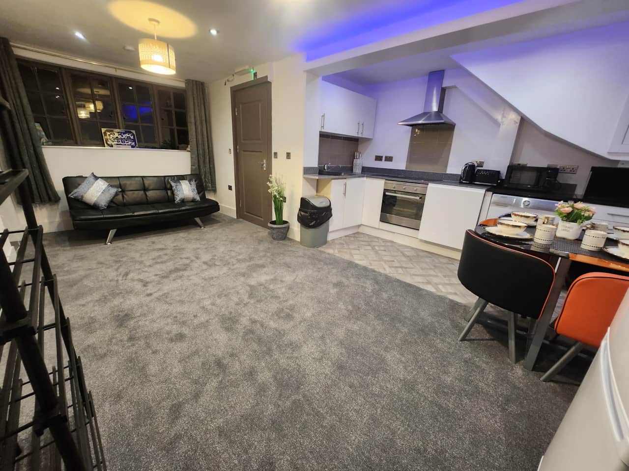 Living room at 239 Seymour Grove short stay accommodation Manchester