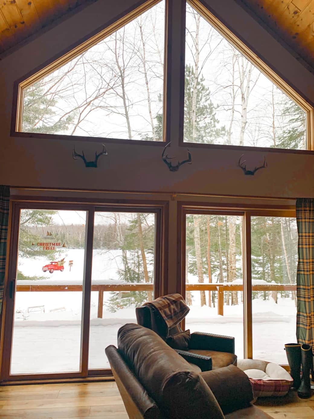 Windows out to Lake 