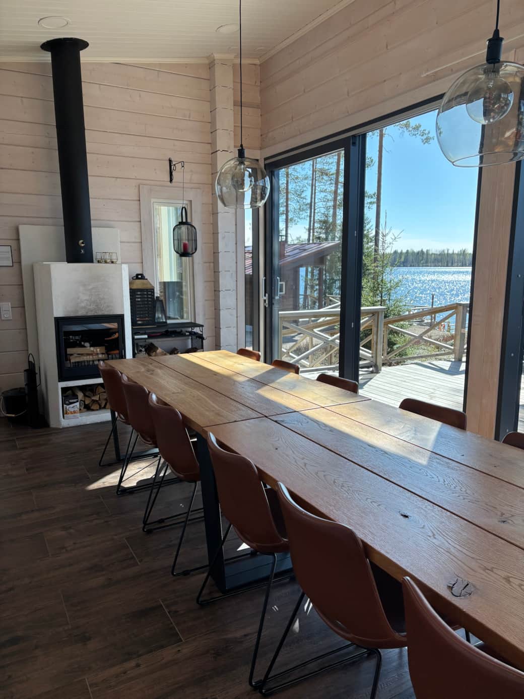 Main Cabin Dining/Meeting Room (with an amazing view!)