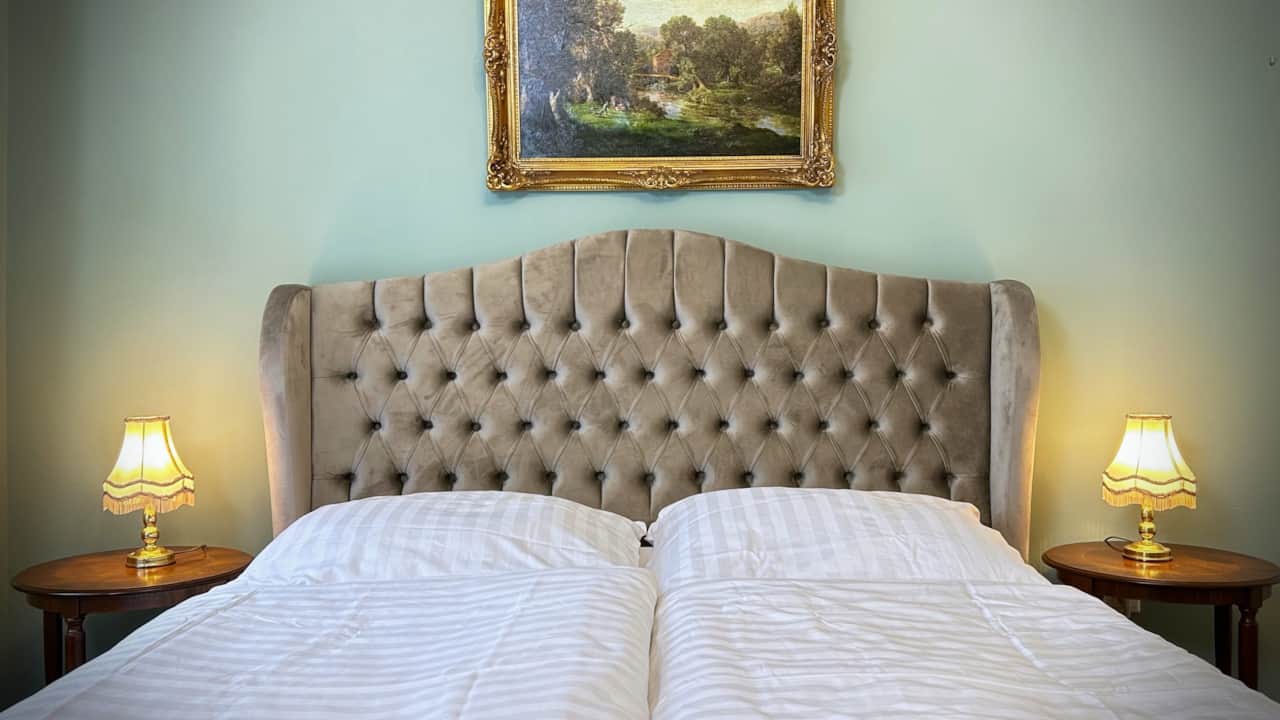 Comfortable queen-size box spring bed