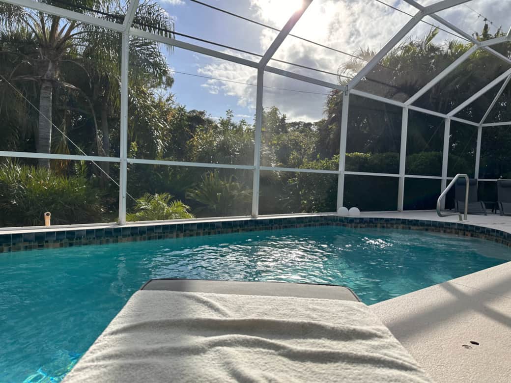 Private heated outdoor pool