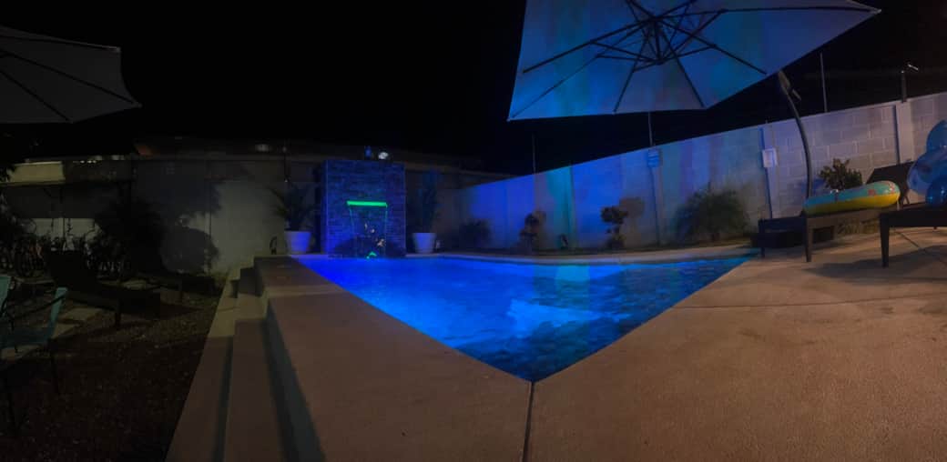 Piscina de Noche