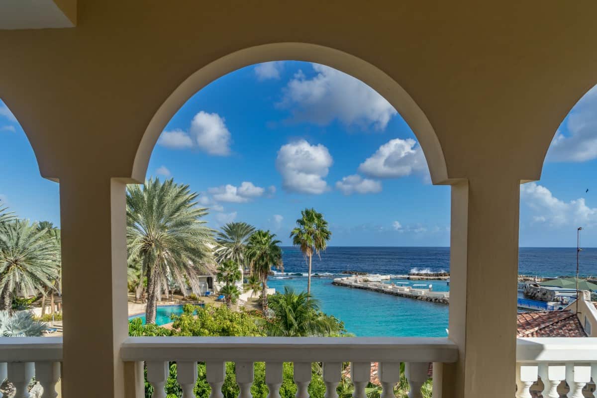 View from the main balcony towards Seaquarium
