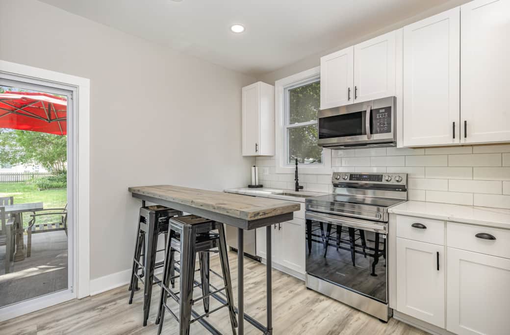 Slide in Bar Table to become an "Eat In Kitchen" Slide in Bar Table to become an "Eat In Kitchen"