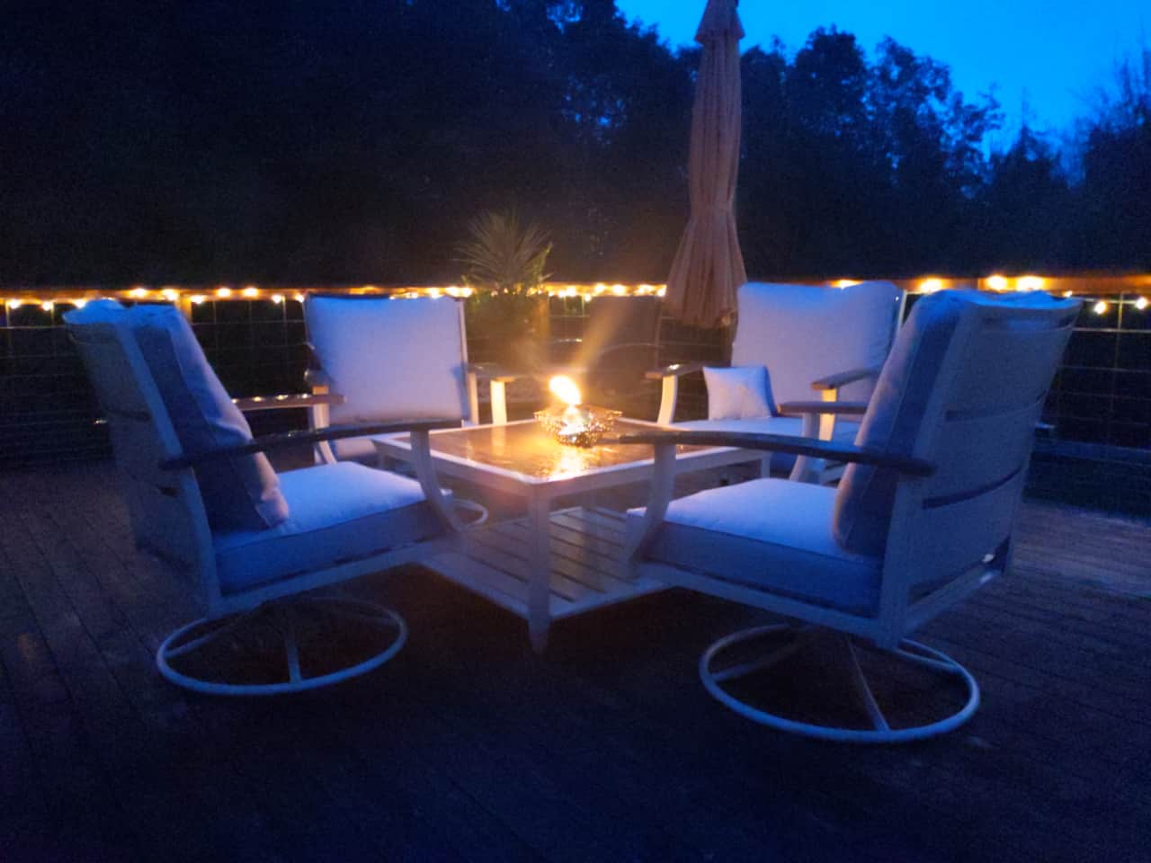 Evening on the deck