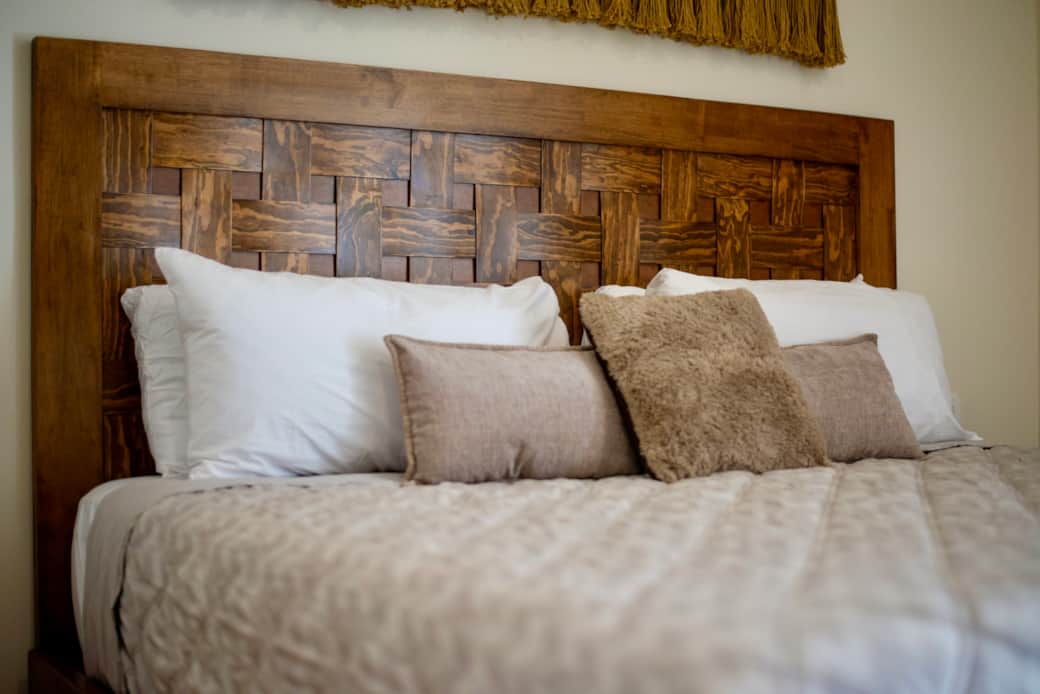 King bed designed for maximum comfort. King bed designed for maximum comfort.