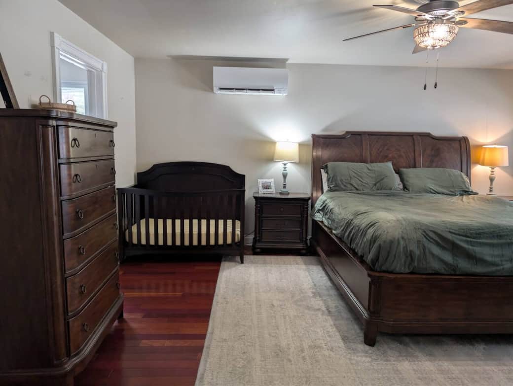 Primary Bedroom (King and Crib)