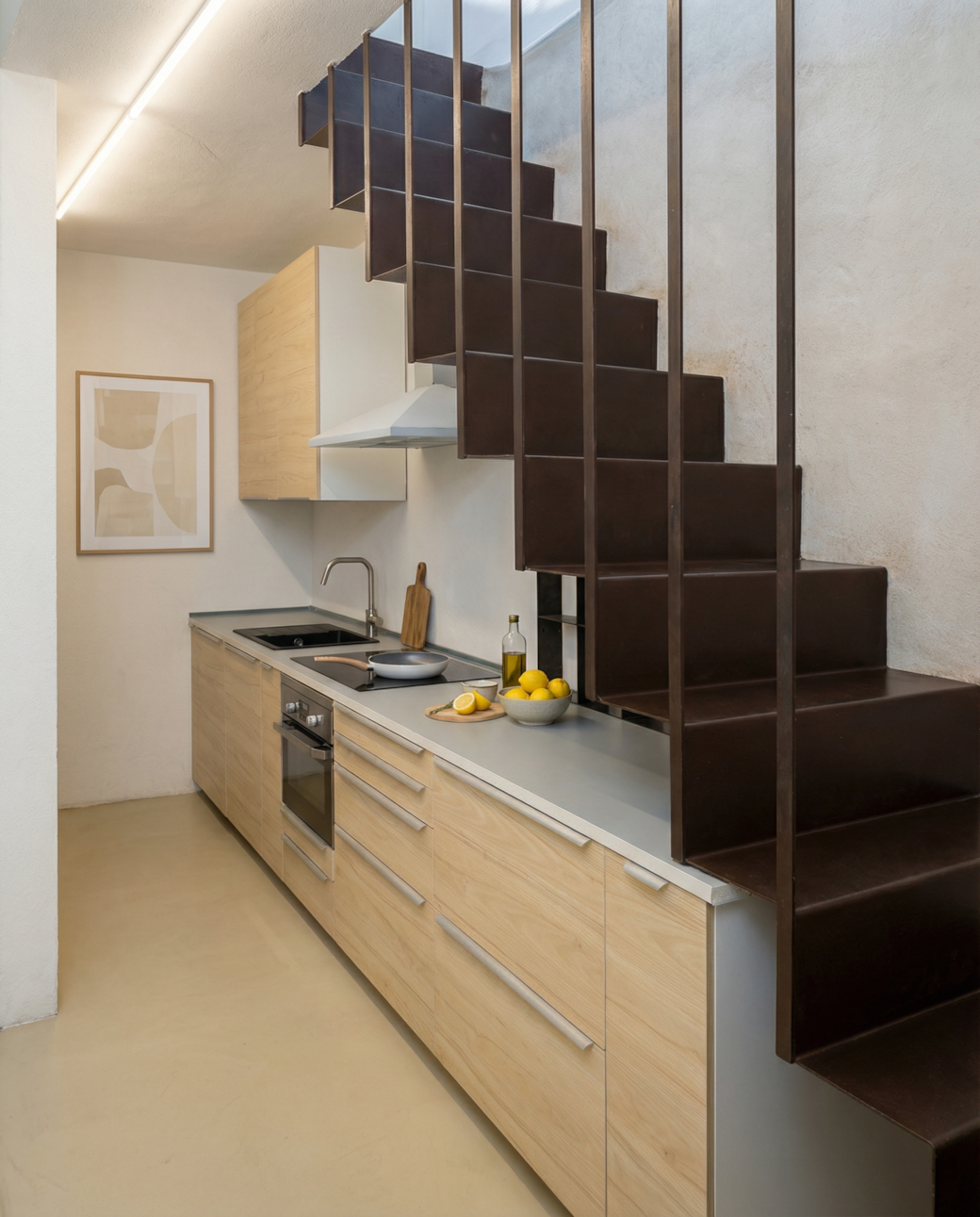 fully equipped kitchen in holiday home in Siracusa