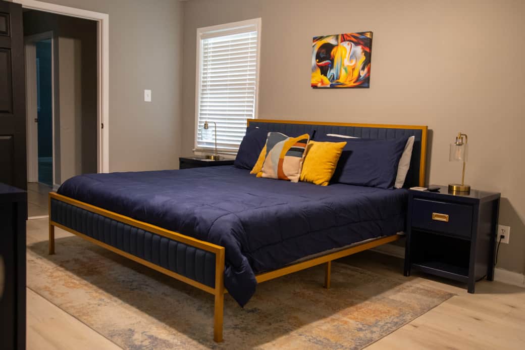 Bedroom 1. King size bed bathroom attached Bedroom 1. King size bed bathroom attached