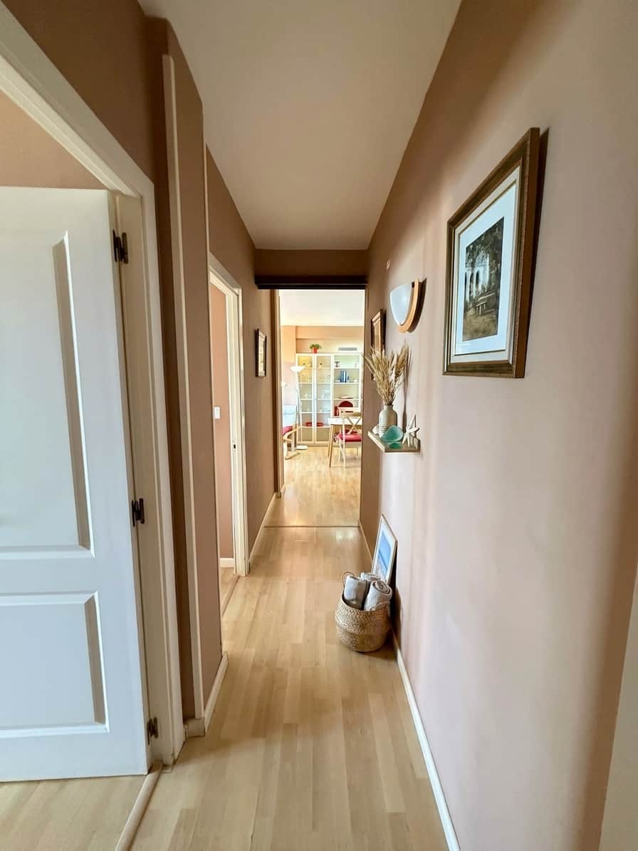 Bright Hallway With Art-9