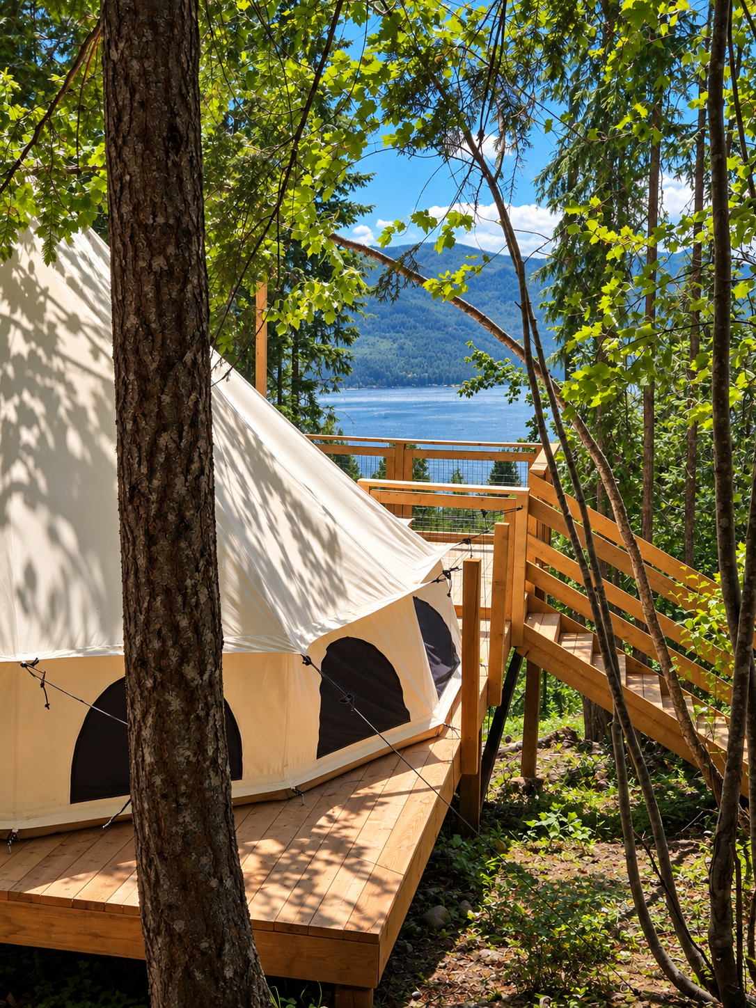 Shanti — Elevated Lakeview Glamping in the Forest
