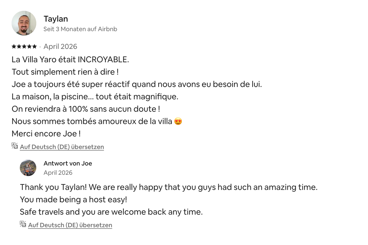 Taylan gave us 100% of happiness