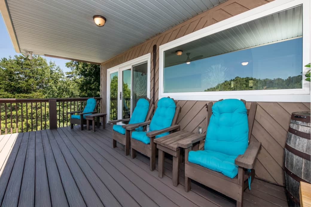 Relax on the main level deck. All the main level is accessible without stairs!
