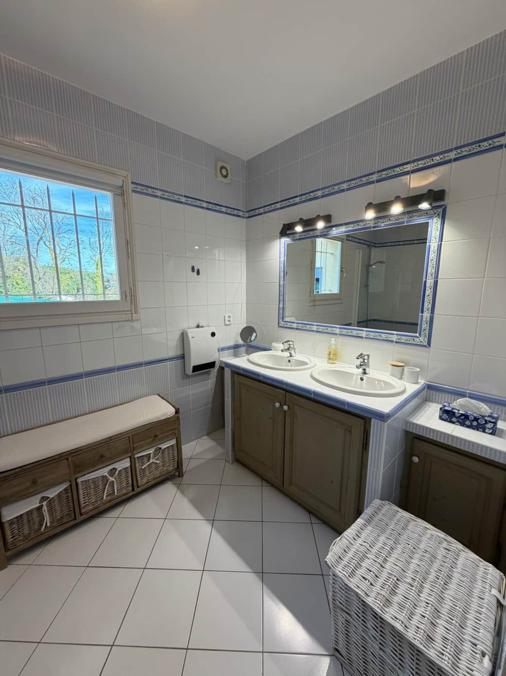 Bathroom with double sink
