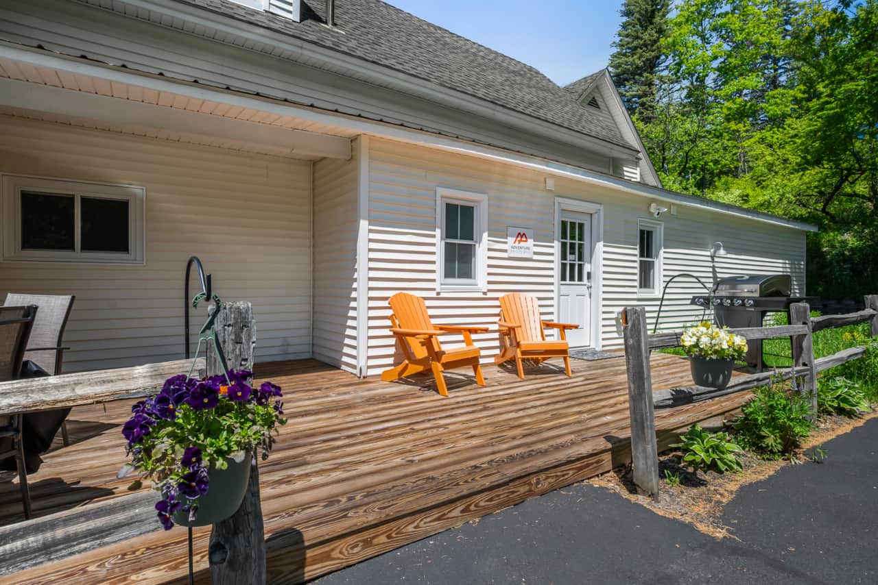 When the weather is nice enjoy the back deck.